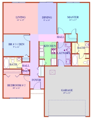 The Carlisle S - Main Level Plan